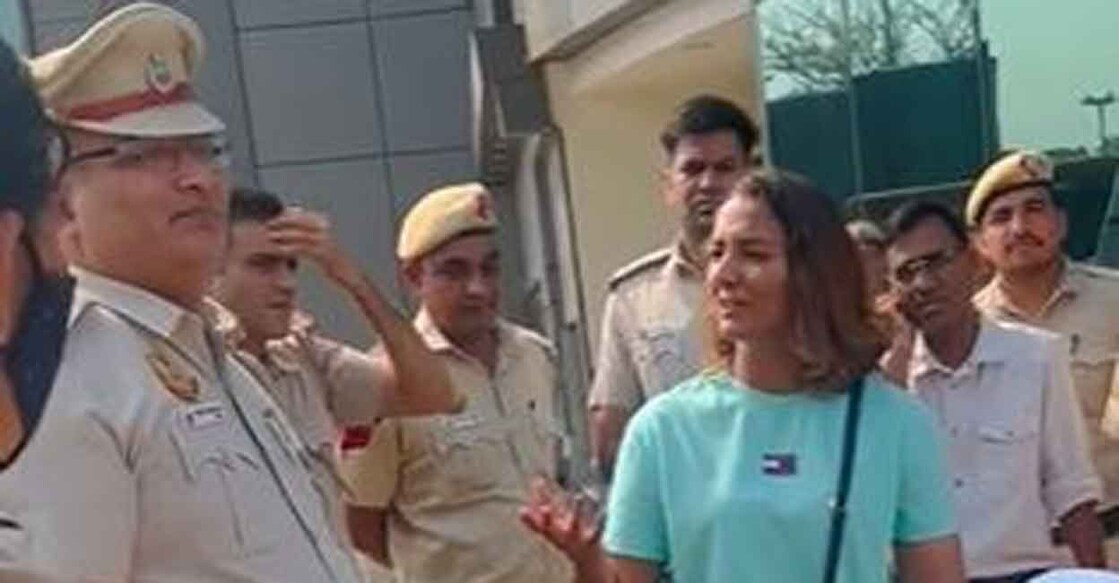 "Me and my husband Pawan Saroha have been arrested by the Delhi Police," Geeta Phogat said in a tweet. Photo: IANS
