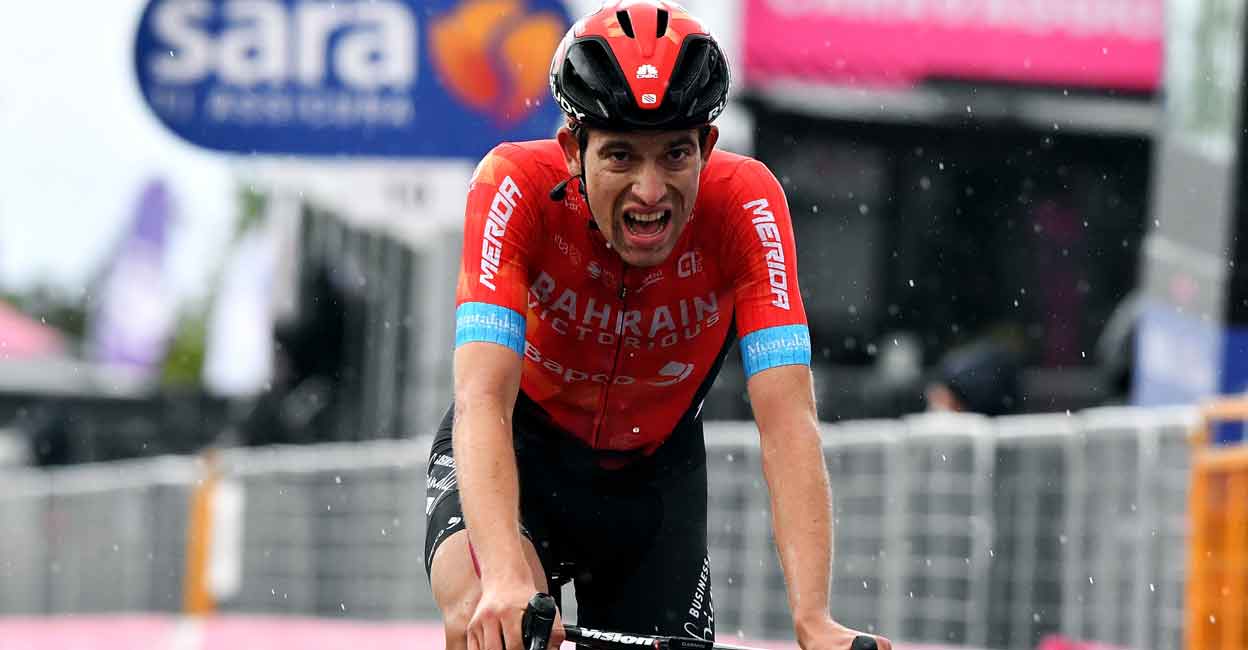 Mader joined the Bahrain Victorious team in 2021. File photo: Reuters/jennifer Lorenzini