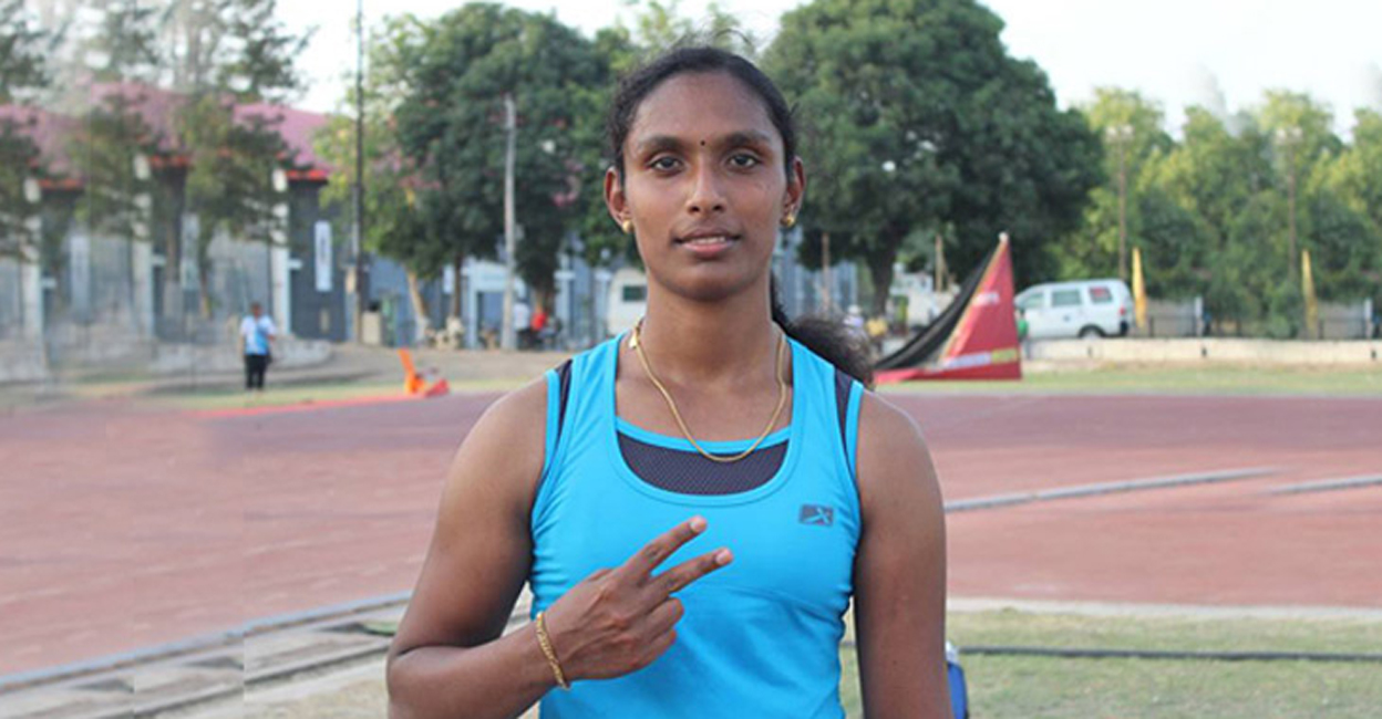NV Sheena. File photo: Athletics Federation of India