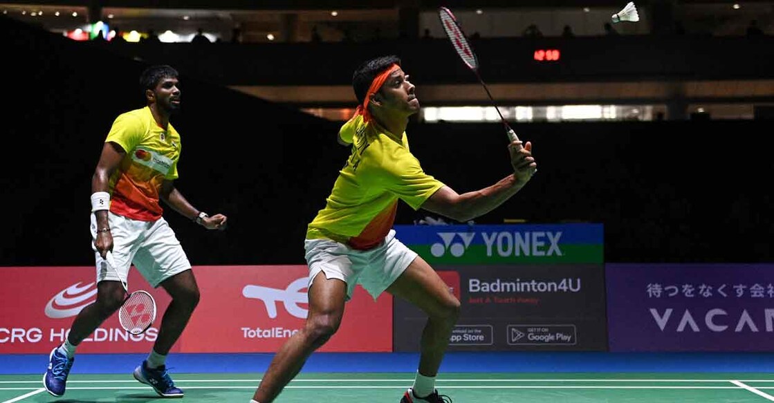 Satwiksairaj Rankireddy and Chirag Shetty bounced back to enter the final. File photo: AFP/Philip Fong