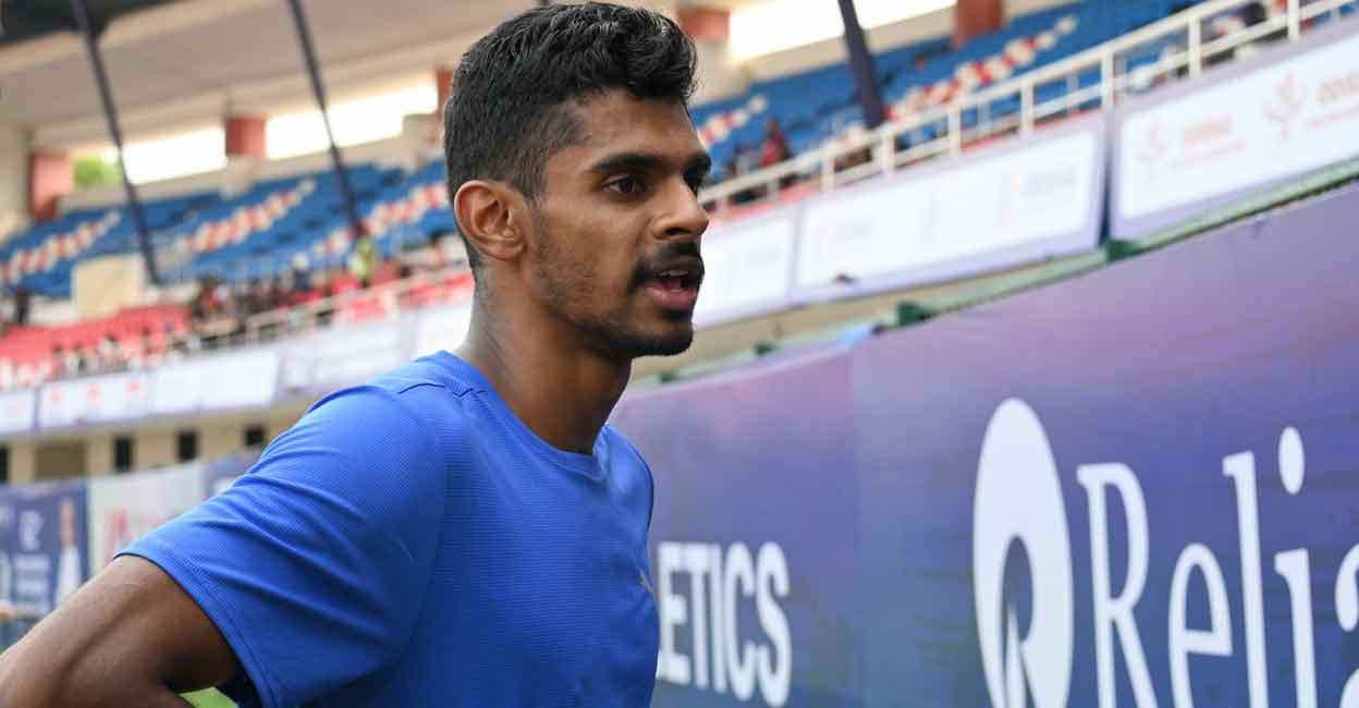 M Sreeshankar produced his fourth career-best effort of 8.29m to easily win the gold. File photo: Twitter@afiindia