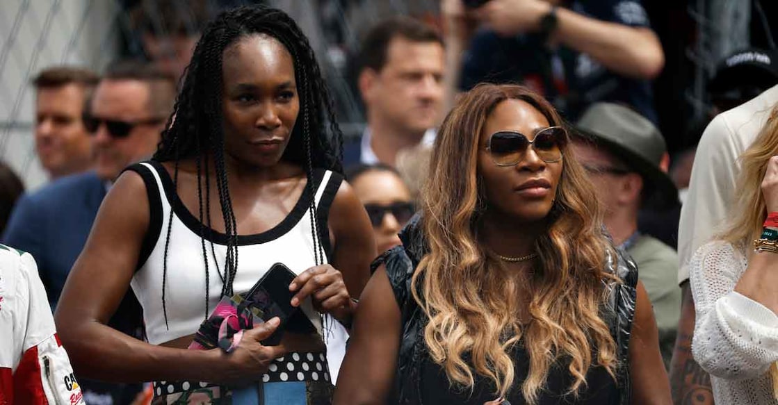 Venus and Serena at the F1 Miami GP last month. File photo: Getty Images via AFP/Jared C Tilton 