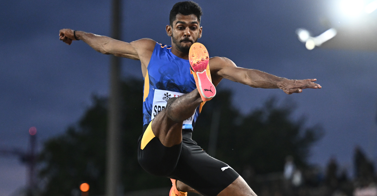 M Sreeshankar continued his fine run. File photo: AFP/Fabrice Coffrini