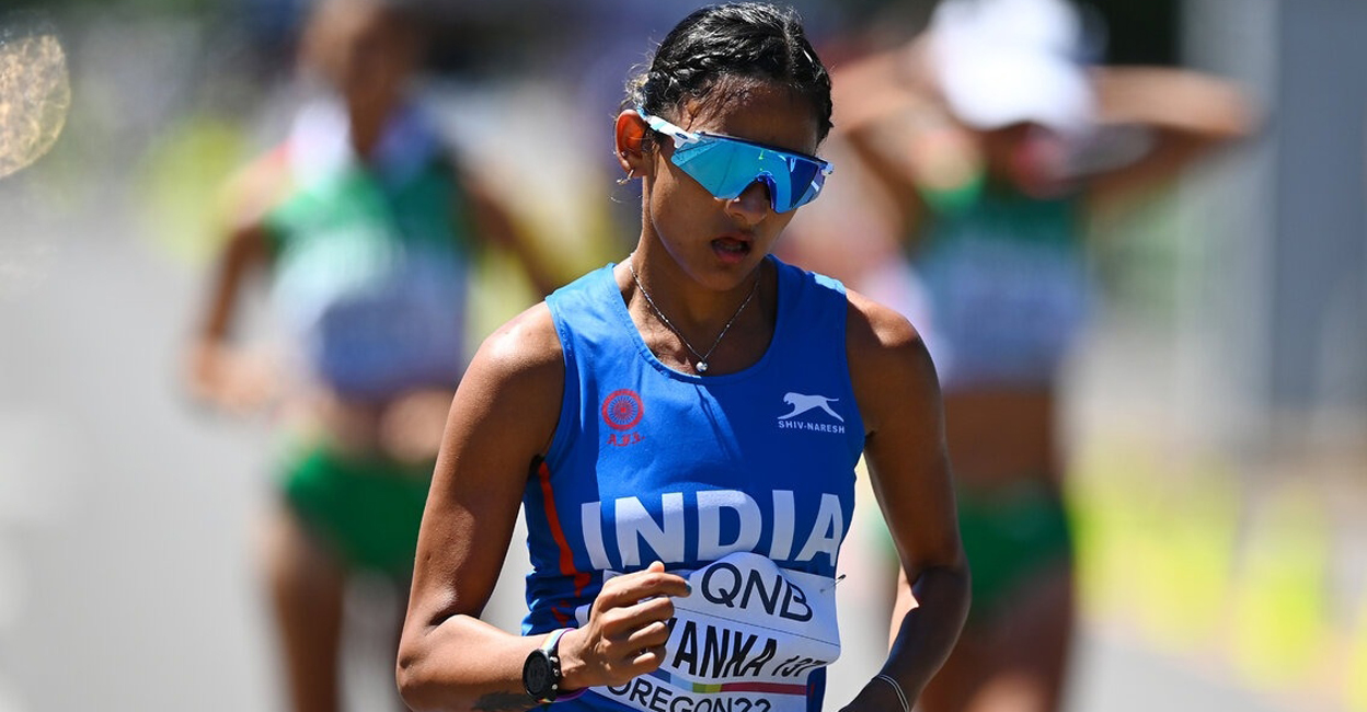 Race walker Priyanka Goswami clinched the silver. File photo: IANS