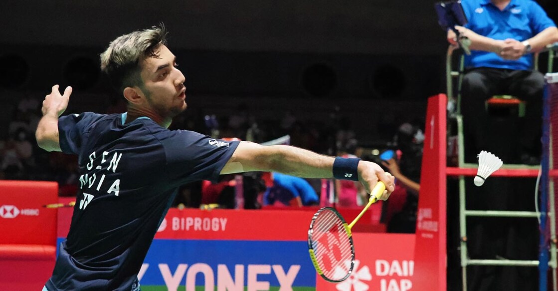 Lakshya Sen won in striaght games. Photo: AFP/Toshifumi Kitamura