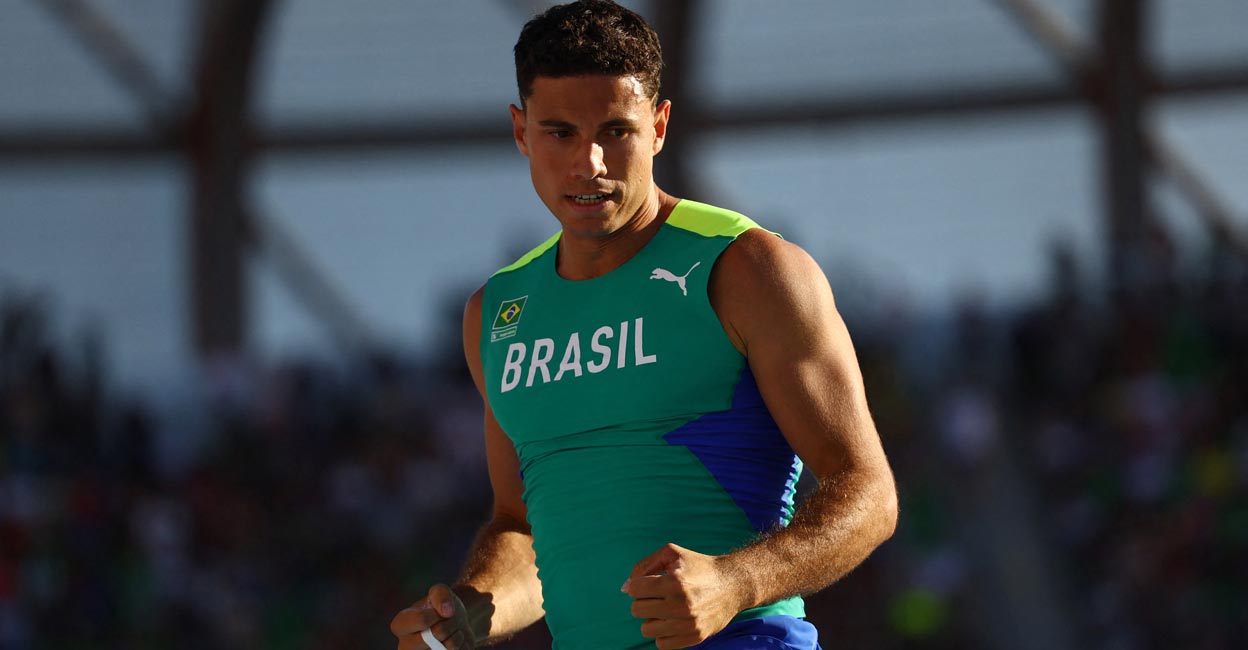 Thiago Braz has been temporarily suspended for the presence/use of Ostarine Glucuronide/Ostarine. File photo: Reuters/Kai Pfaffenbach