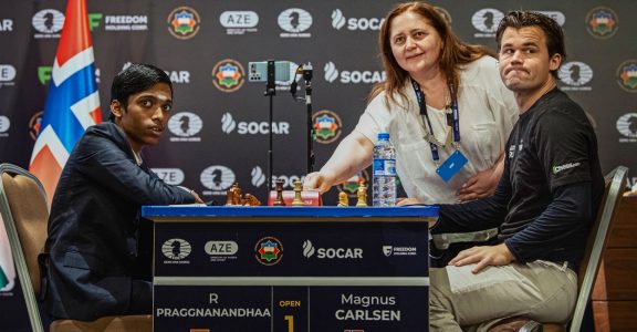 When playing Magnus Carlsen on tie-breaks, Praggnanandhaa said, Now I can  just give everything tomorrow.World Cup final 