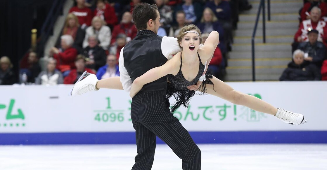 Mitchell Islam and Alexandra Paul compete in the 2016 Skate Canada International in Mississauga, Canada. File photo: AFP/Tom Szczerbowski