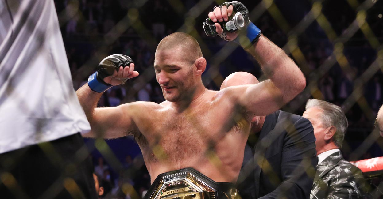 Sean Strickland Sean Strickland celebrates after defeating Israel Adesanya. Photo: USA TODAY Sports/Jasmin Frank via Reuters
