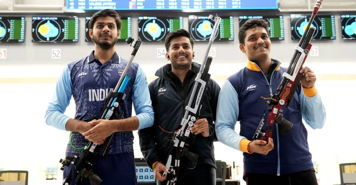 Asian Games: India's 10m air rifle team clinch gold, set world record