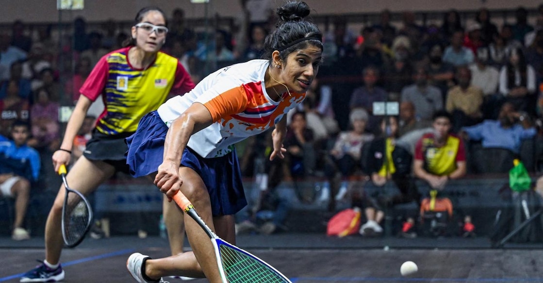 Joshna was the lone Indian to win in the semifinals. File photo: AFP/R Satish Babu