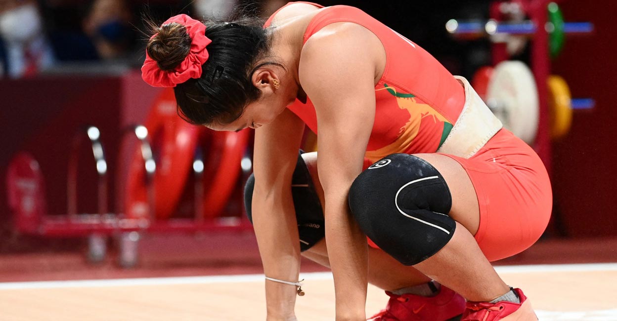 Chanu finished fourth. File photo: AFP/Vincenzo Pinto