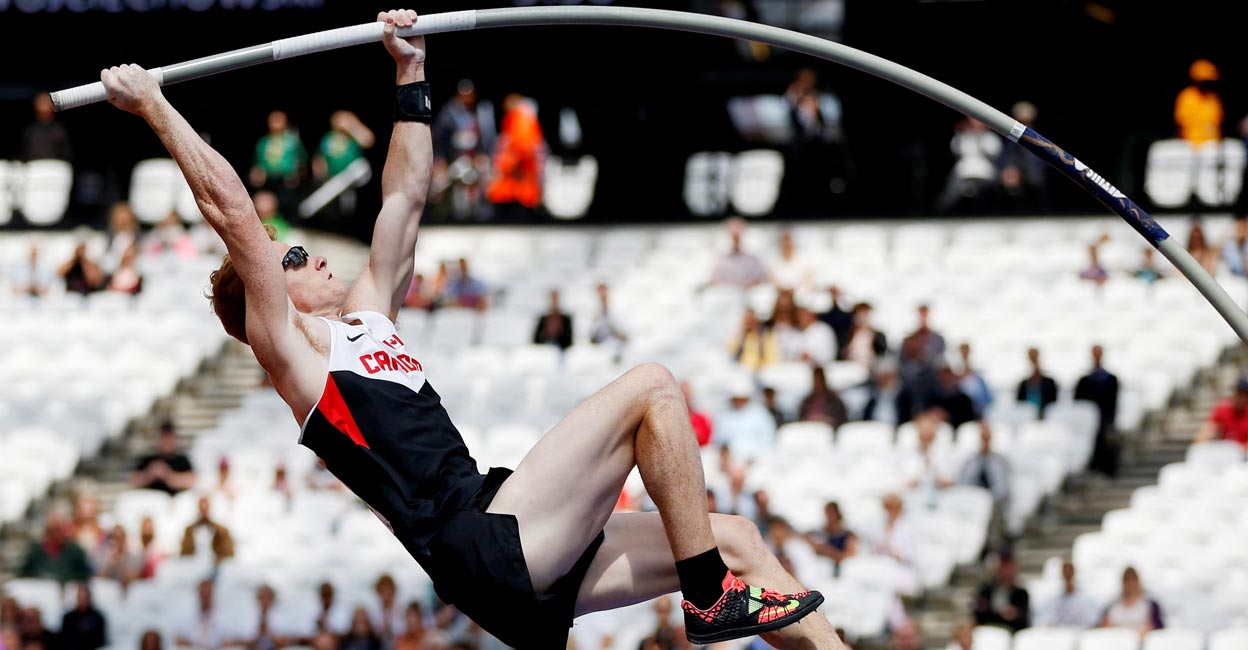 Shawn Barber Shawn Barber competes in the IAAF Diamond League meet in London in 2015. File photo: Reuters/Phil Noble