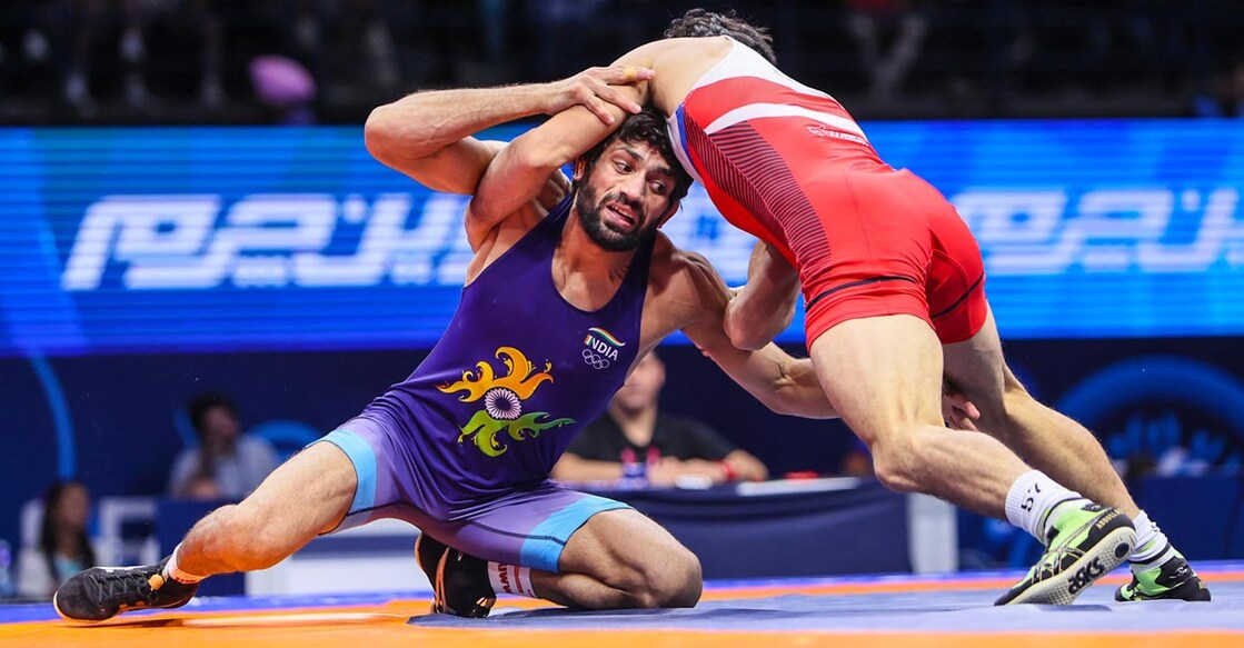 Ravi Dahiya missed the entire 2023 season due to injuries. Photo: X@wrestling
