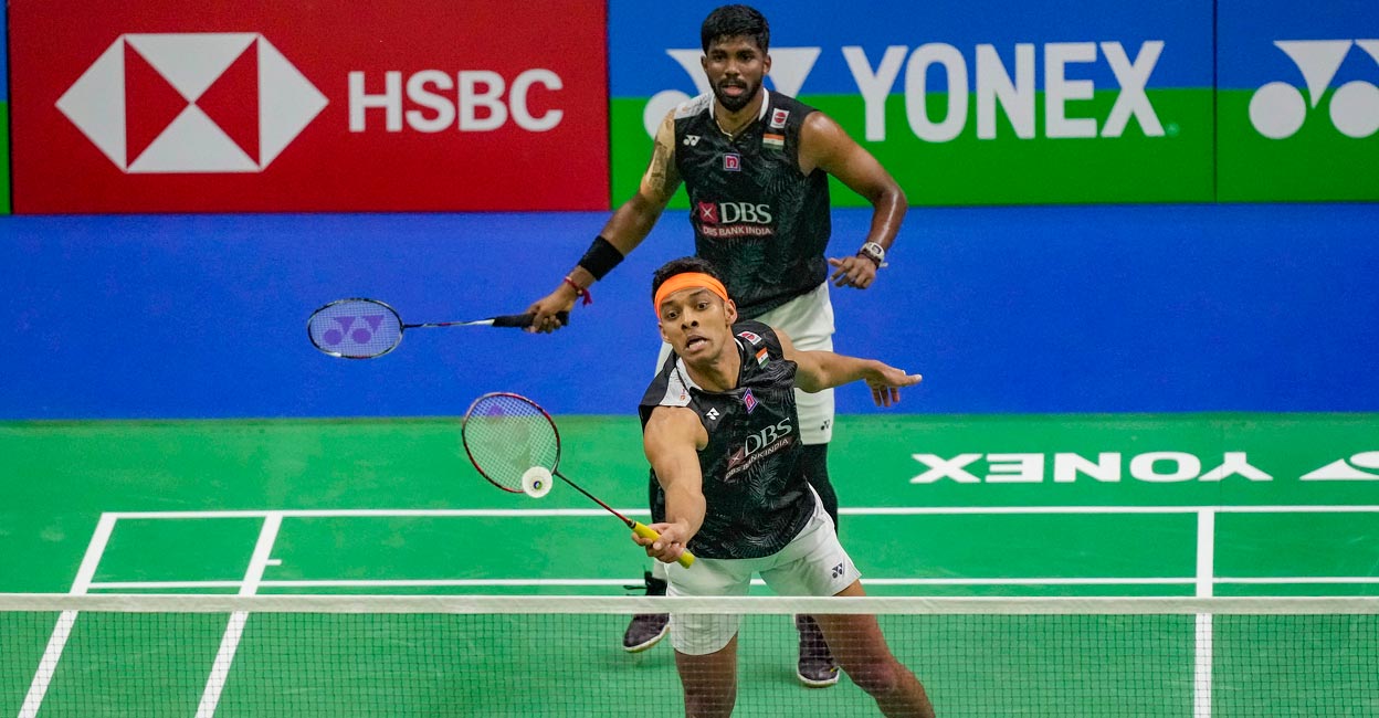 Chirag Shetty makes a return as Satwiksairaj Rankireddy looks on. File Photo: PTI/Gurinder Osan