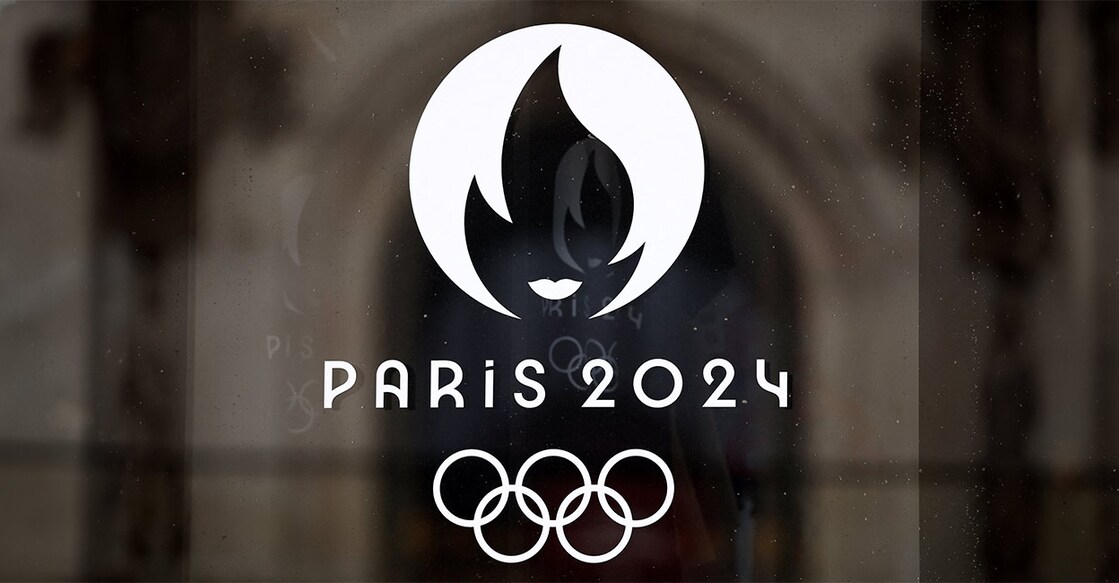 The logo of the Olympics seen at an official Paris 2024 store on January 1. File photo: Reuters/Benoit Tessier