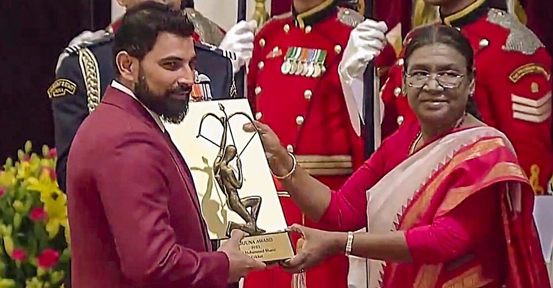 Shami receives Arjun Award