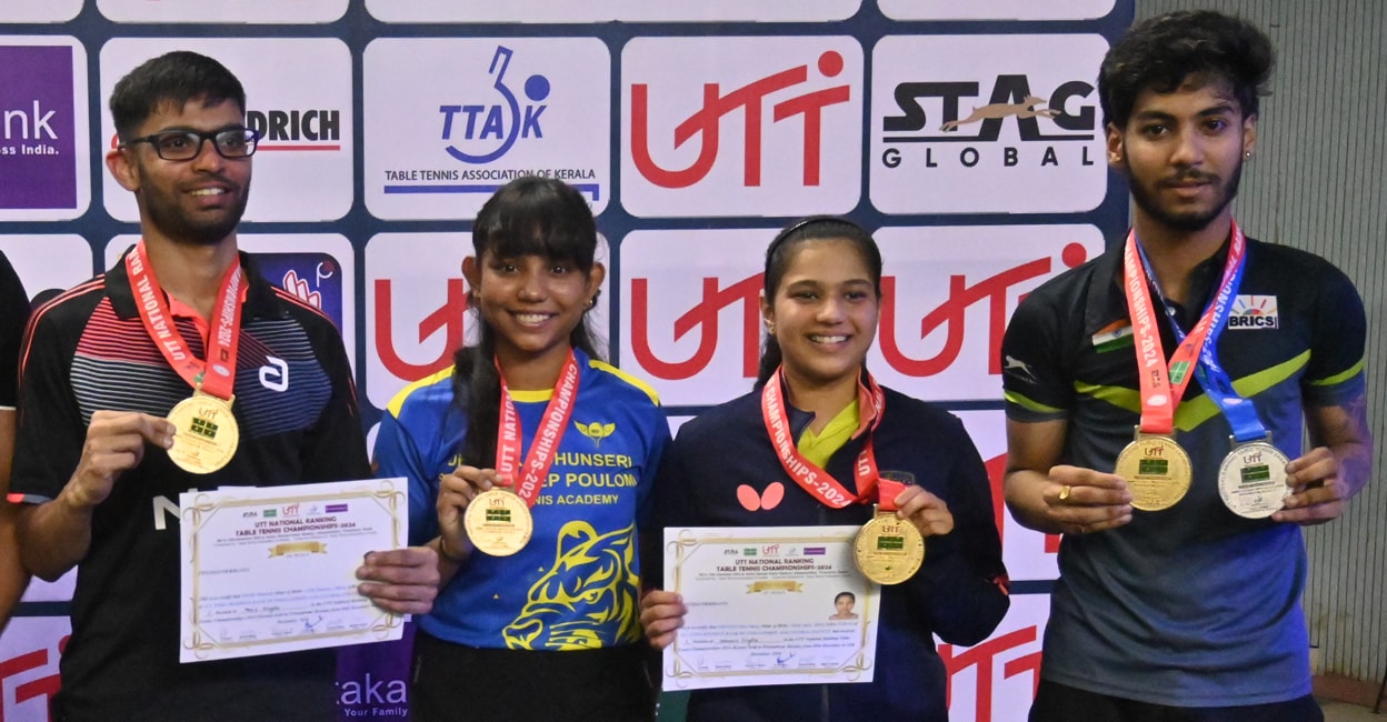 Manush, Diya champions of the national table tennis event