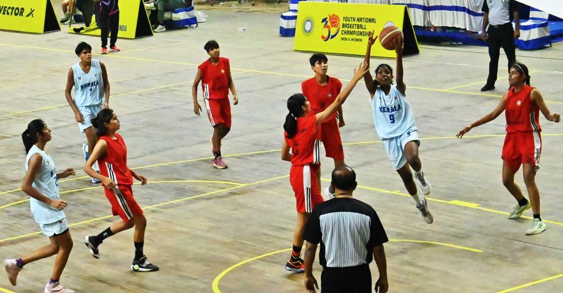 Kerala (white) in action agains Rajasthan. Photo: Special arrangement