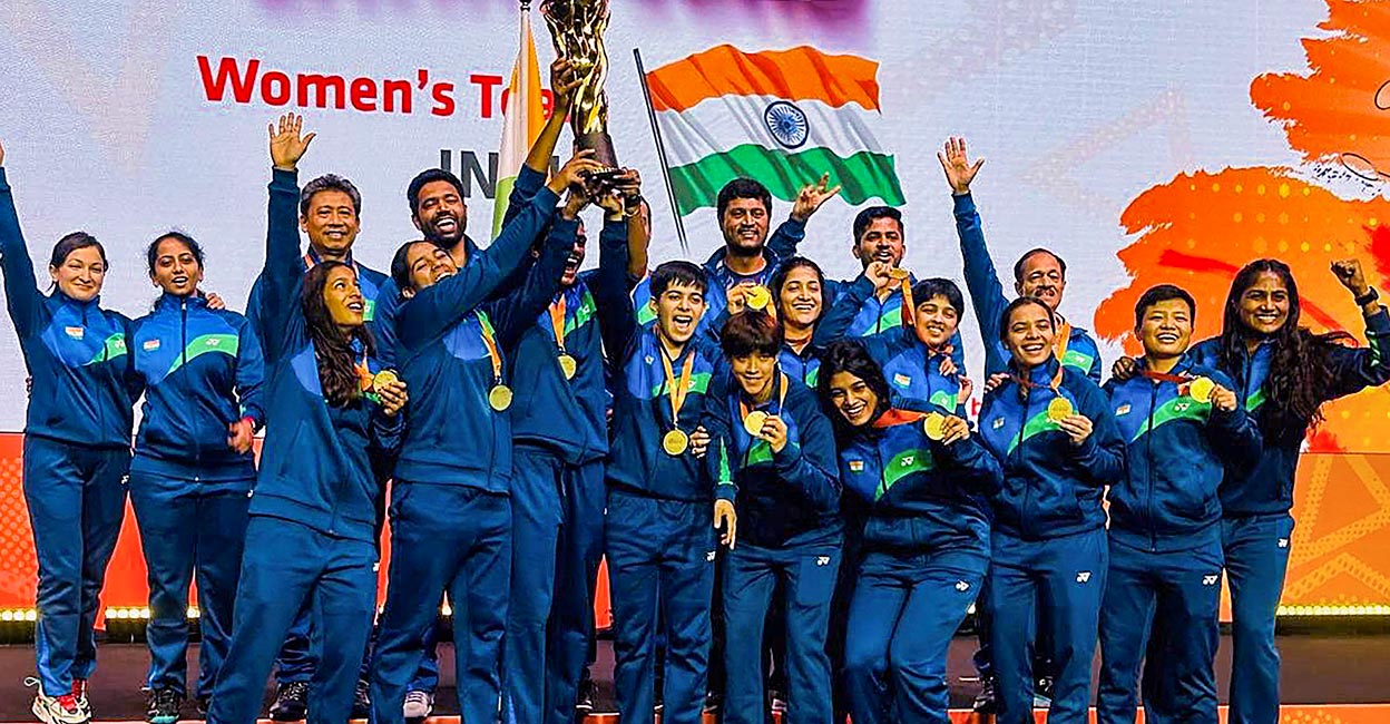 Indian women script historic triumph at Badminton Asia Team