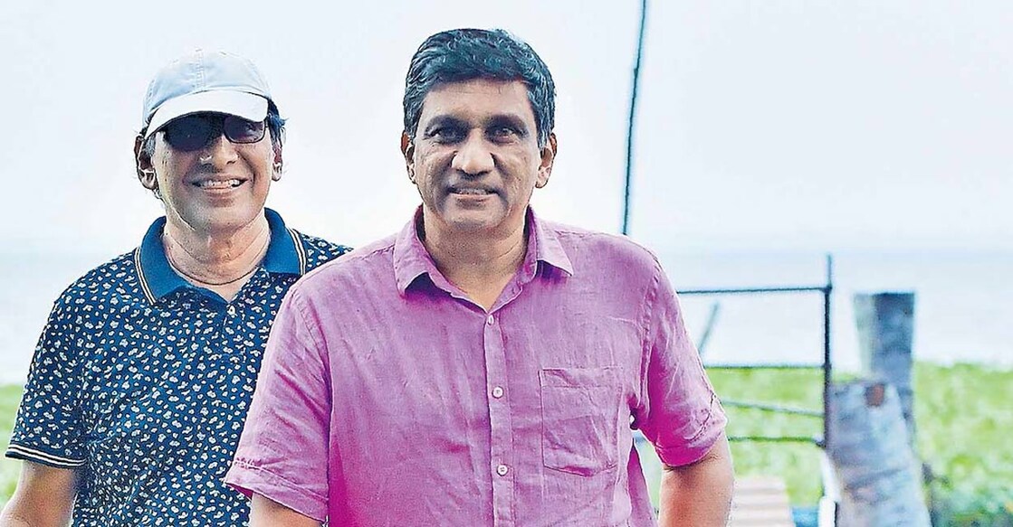 Ashantha with R Krishnan. Photo: Special arrangement. 