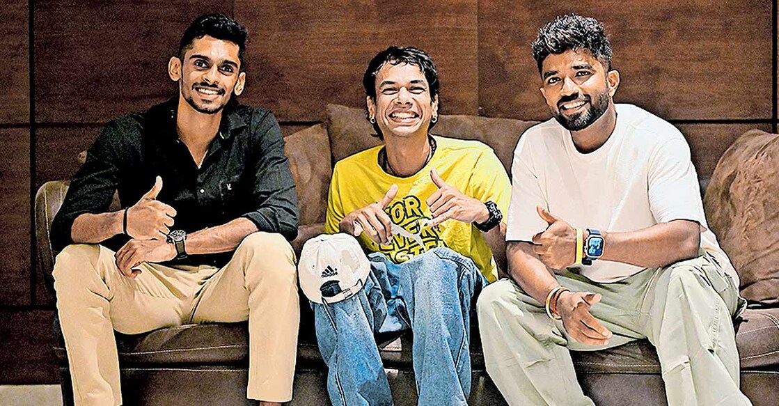 manorama-sports Sreeshankar, Sachin, and Sidhartha were among the six shortlisted nominees picked by an expert panel. Photo: Manorama
