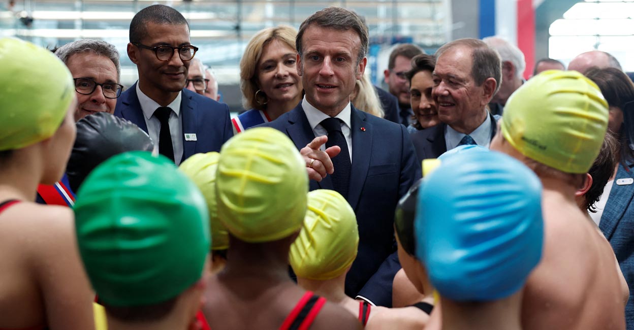 Президент Франции Макрон не сомневается, что Россия попытается нацелиться на Парижскую Олимпиаду |  Спортивные новости