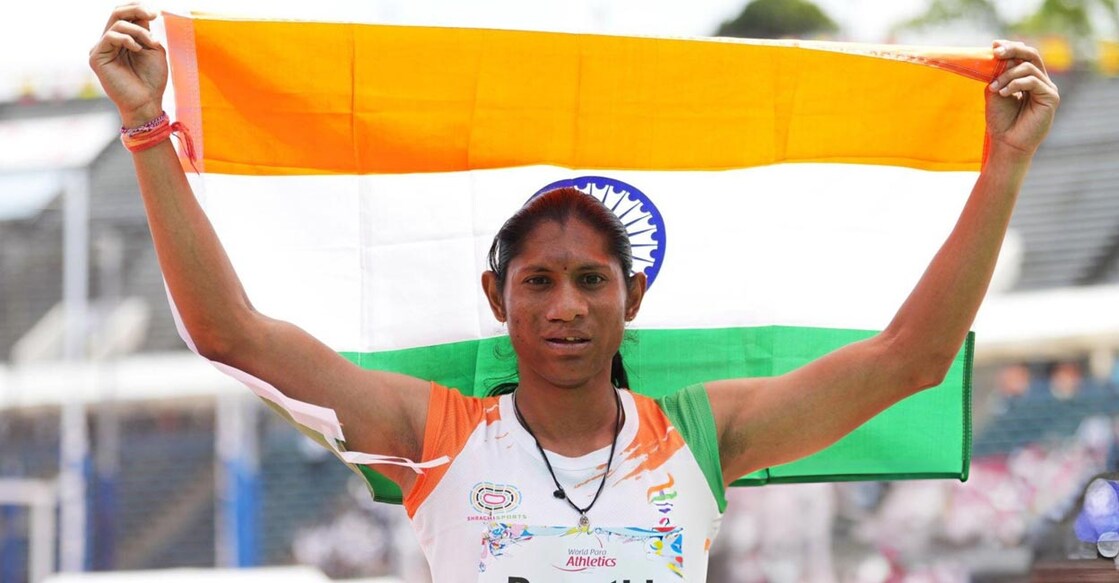 Deepthi smashed American Breanna Clark's record. Photo: X/Paralympics India