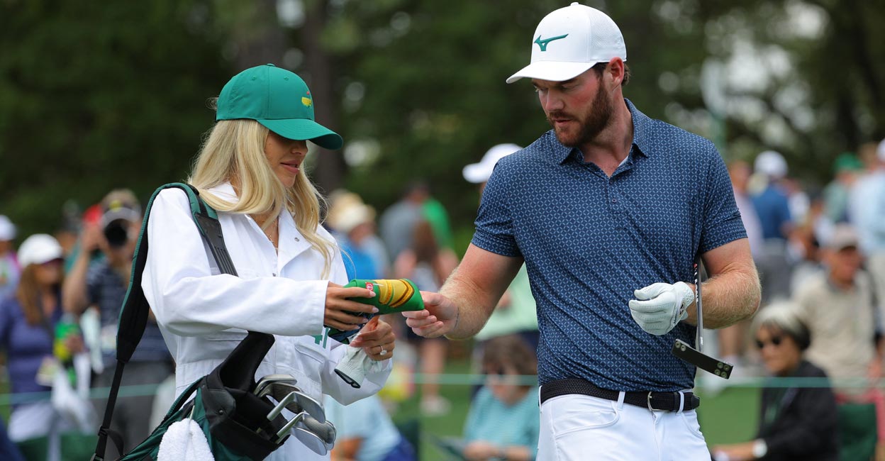 Grayson Murray with his fiancee Christiana Ritchie. File photo: Reuters/Brian Snyder