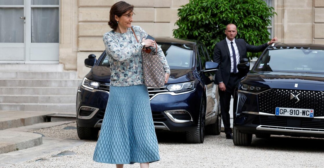 Amelie Oudea-Castera Amelie Oudea-Castera leaves following the weekly cabinet meeting at the Elysee Palace in Paris on July 3. File photo: Reuters/Benoit Tessier