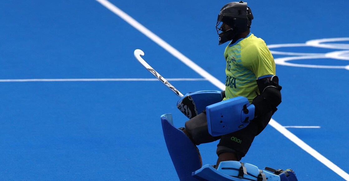 It was a game to cherish  for Sreejesh. Photo: AFP/Ahmad Gharabli