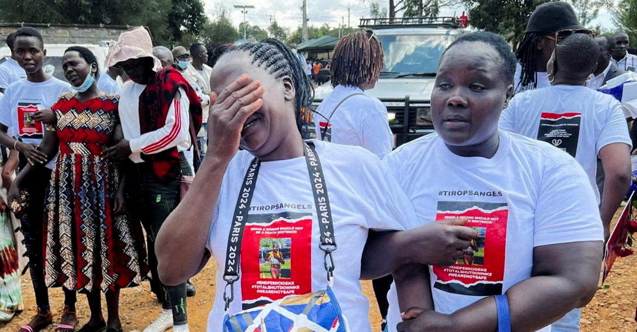 Ugandan Olympian Rebecca Cheptegei buried with full military honours