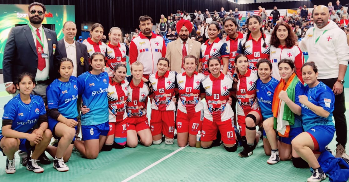 England Kabaddi World Cup silver-winning squad. Photo: Special arrangement