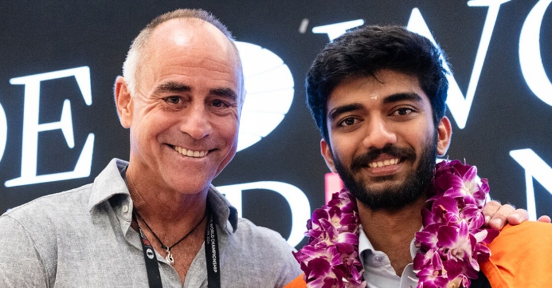 Paddy Upton helped D Gukesh become a World Chess Champion. Photo: Paddy Upton’s Instagram