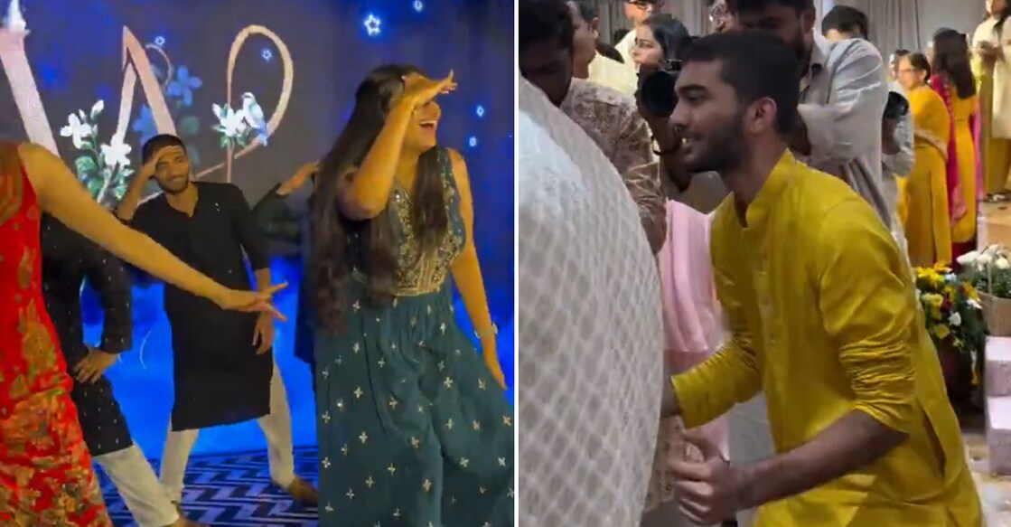 D Gukesh dances at the wedding of GM Vidit Gujrathi and Dr Nidhi Kataria. Photos: Screengrab/ via yourdreamanchor