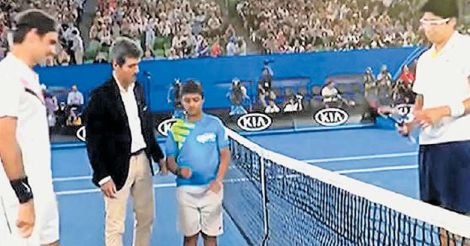 Kerala boy has his big moment before idol Federer