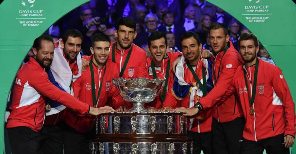 Cilic beats Pouille to win Davis Cup for Croatia Cilic beats Pouille to win Davis Cup for Croatia