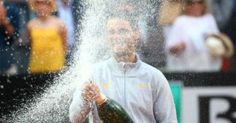 Nadal edges Zverev to win Italian Open in rainy Rome