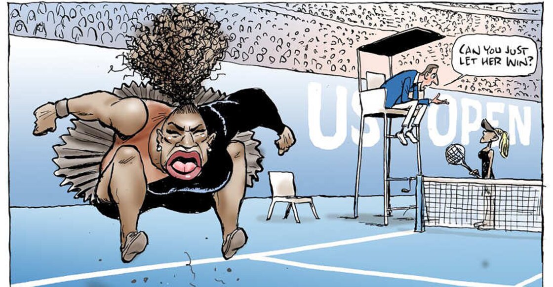 Australian cartoonist lambasted for Serena sketch