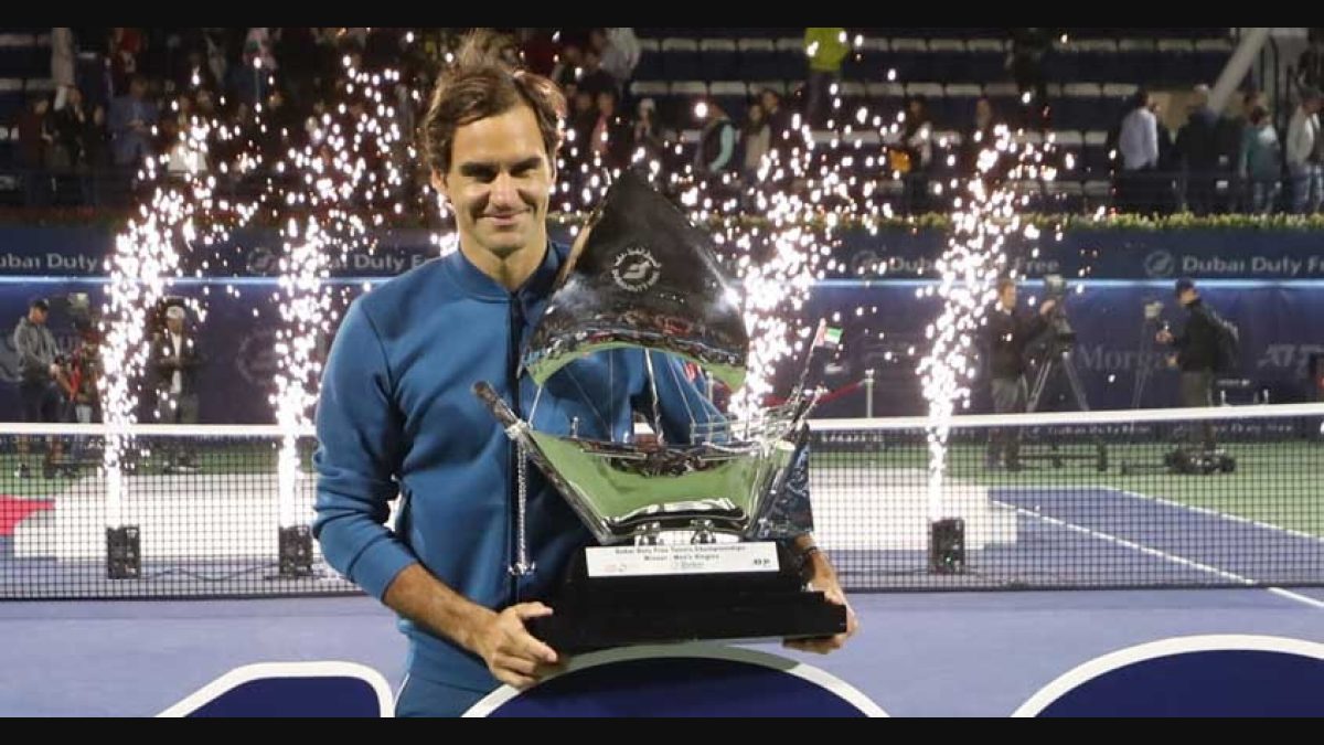 Roger Federer wins Dubai championships for 100th career title, Tennis