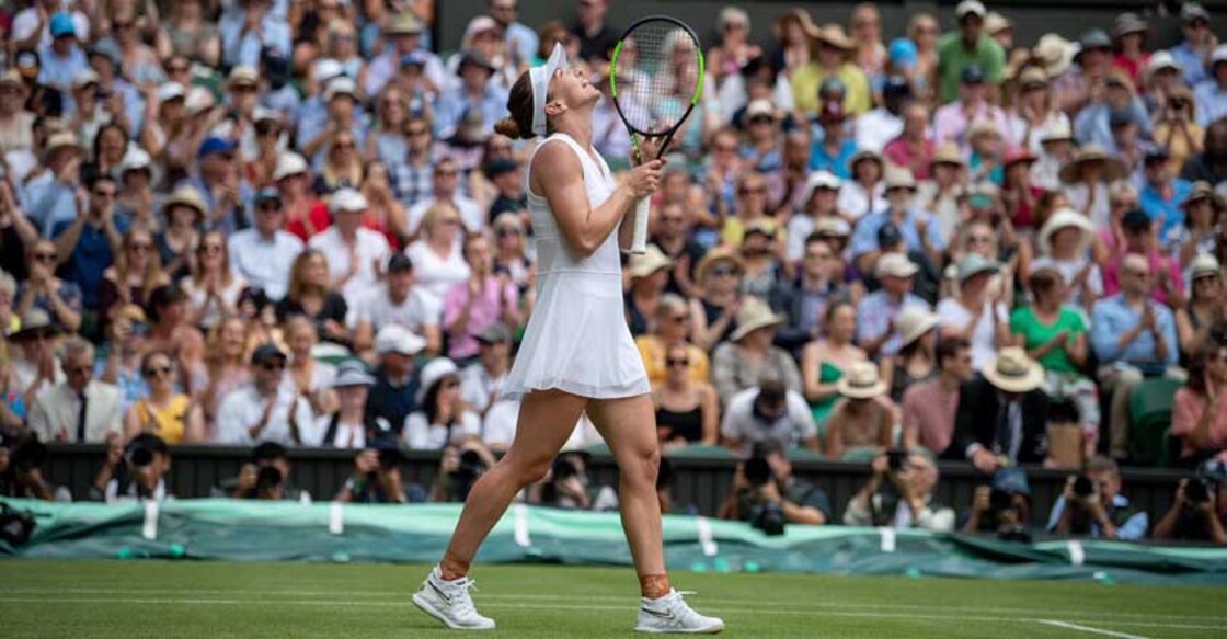Halep rolls over Svitolina to reach first Wimbledon final