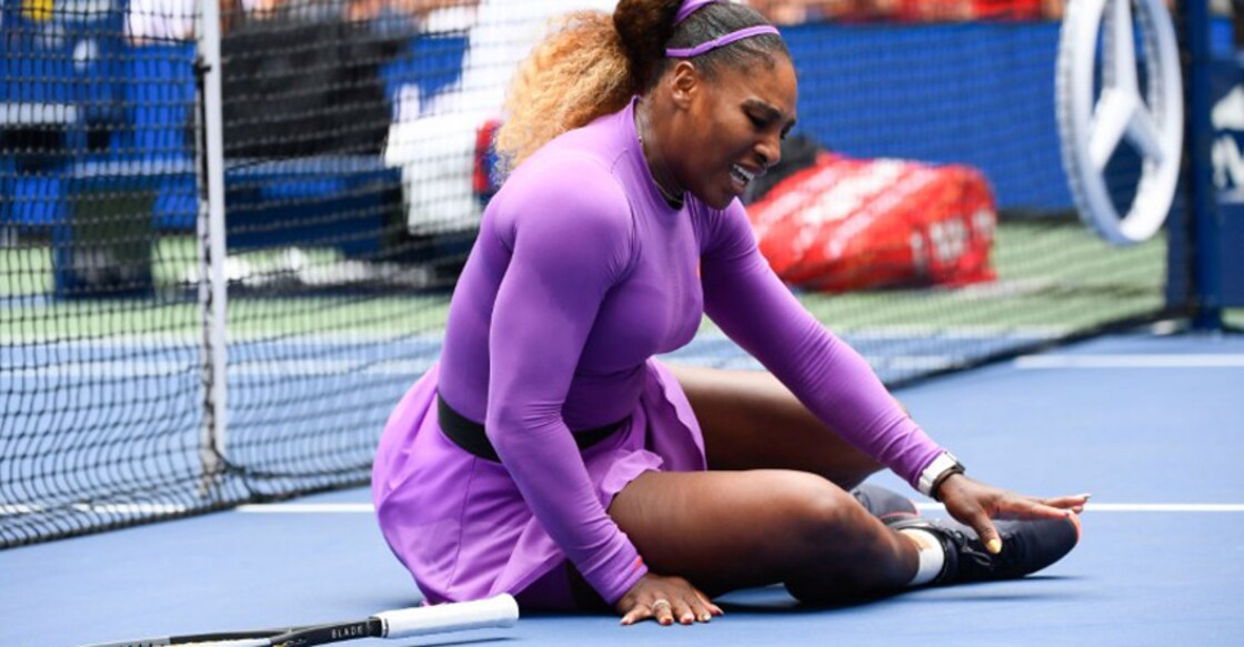 Serena Williams survives injury scare, storms past Petra Martic
