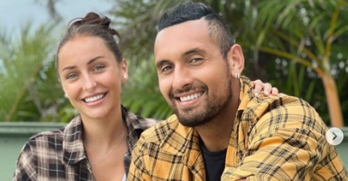 Kyrgios and girlfriend Passari