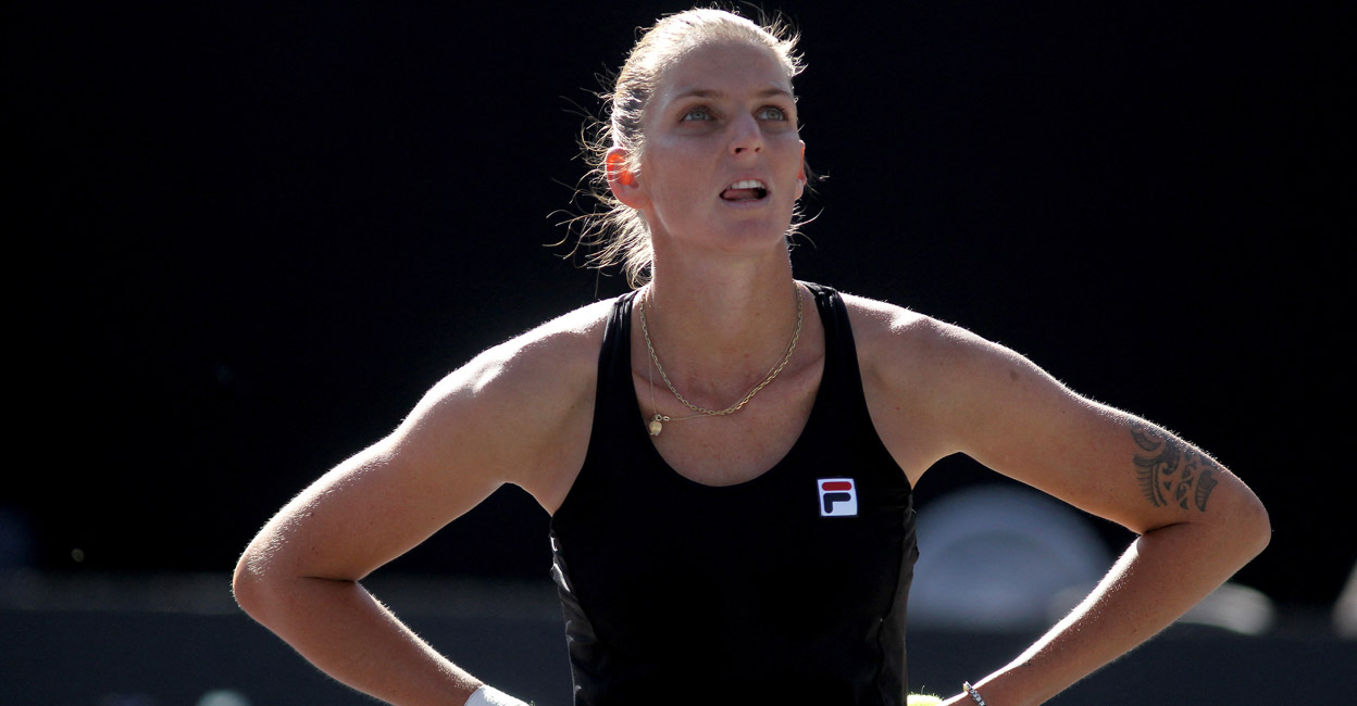 Karolina Pliskova has opted out of Australian Open with a hand injury. File photo: AFP/Ulises Ruiz 