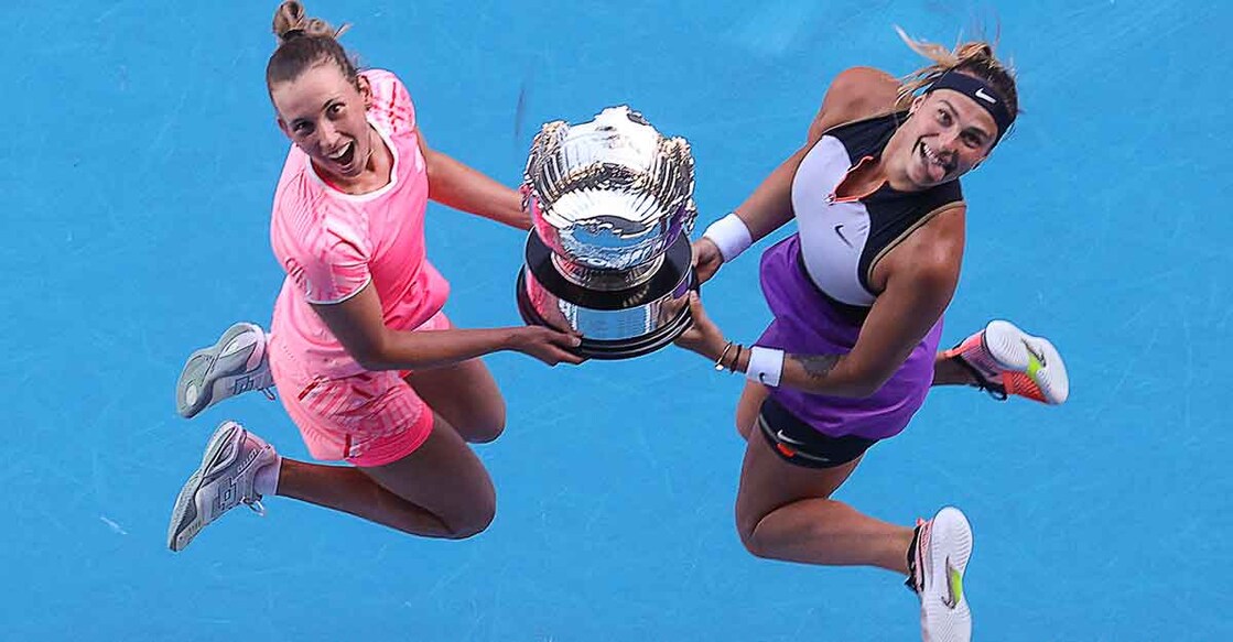 Elise Mertens and Aryna Sabalenka