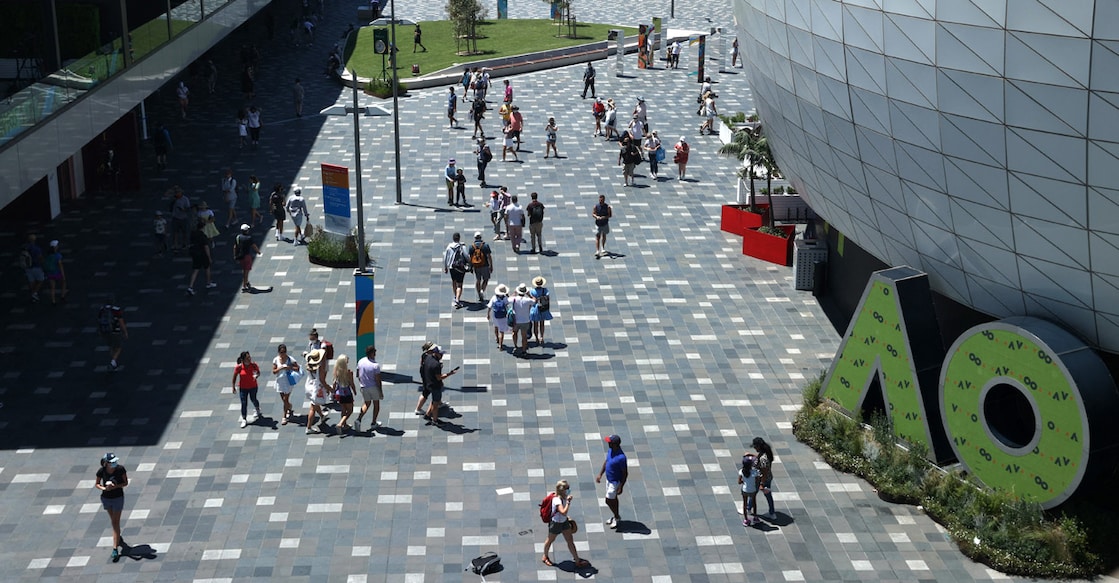 General view of fans at the Melbourne Park. File photo: Reuters/Loren Elliott