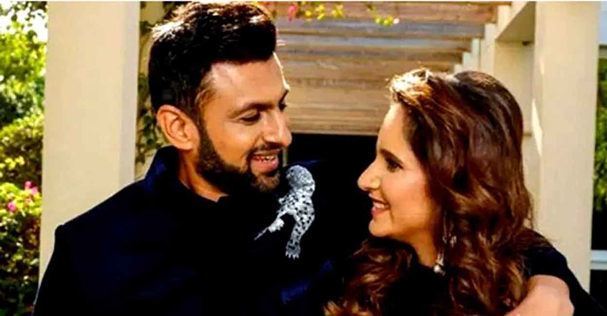 Shoaib Malik with Sania Mirza. File photo: IANS