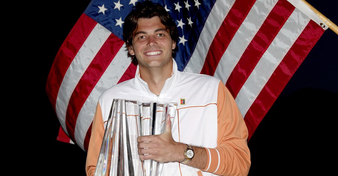 Taylor Fritz became the first American man to win Indian Wells since Andre Agassi in 2001. Photo: AFP/Matthew Stockman