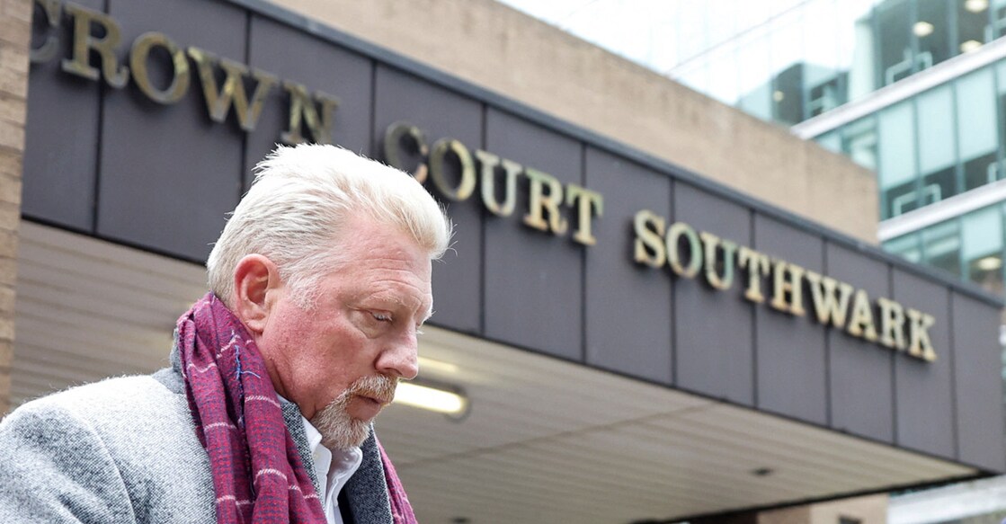 Boris Becker leaves after his bankruptcy offences trial at Southwark Crown Court in London on Friday. File photo: Reuters/Peter Cziborra