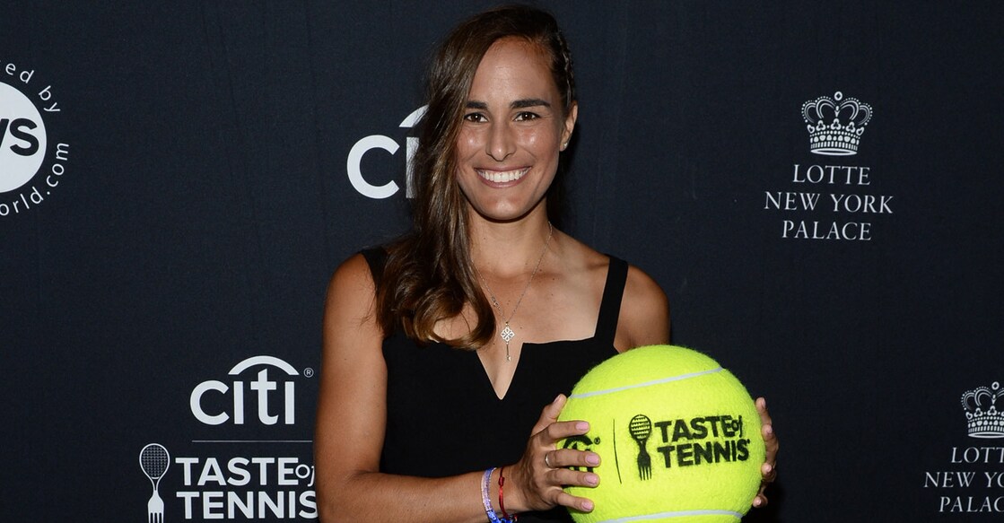 Monica Puig hit a career-high ranking at No.27 on the WTA Tour in 2016 and won her sole title on the red clay in Strasbourg in 2014. File photo: AFP/Noam Galai 